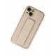 Newface iPhone 14 Plus Kılıf Coco Deri Standlı Kapak - Gold Newface iPhone 14 Plus Kılıf Coco Deri Standlı Kapak - Gold
