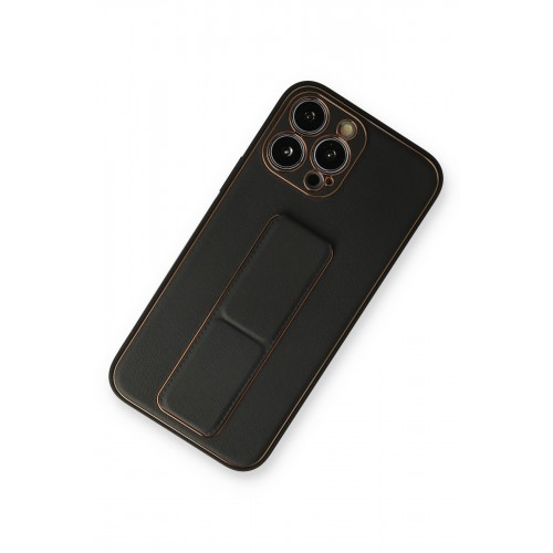 Newface iPhone 14 Pro Kılıf Coco Deri Standlı Kapak - Siyah Newface iPhone 14 Pro Kılıf Coco Deri Standlı Kapak - Siyah