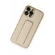 Newface iPhone 14 Pro Kılıf Coco Deri Standlı Kapak - Gold Newface iPhone 14 Pro Kılıf Coco Deri Standlı Kapak - Gold
