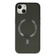 Newface iPhone 14 Kılıf Coco Deri Magneticsafe Silikon - Haki Yeşil