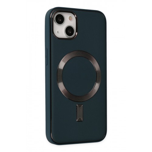 Newface iPhone 14 Kılıf Coco Deri Magneticsafe Silikon - Lacivert Newface iPhone 14 Kılıf Coco Deri Magneticsafe Silikon - Lacivert