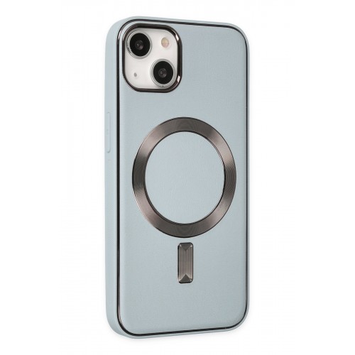 Newface iPhone 14 Kılıf Coco Deri Magneticsafe Silikon - Sierra Blue Newface iPhone 14 Kılıf Coco Deri Magneticsafe Silikon - Sierra Blue