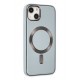 Newface iPhone 14 Kılıf Coco Deri Magneticsafe Silikon - Sierra Blue