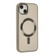 Newface iPhone 14 Kılıf Coco Deri Magneticsafe Silikon - Krem
