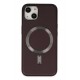 Newface iPhone 14 Kılıf Coco Deri Magneticsafe Silikon - Bordo