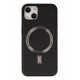 Newface iPhone 14 Plus Kılıf Coco Deri Magneticsafe Silikon - Siyah