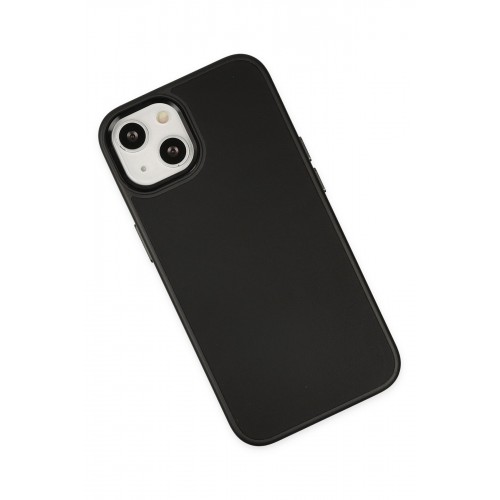 Newface iPhone 14 Plus Kılıf Asya Deri Silikon - Siyah Newface iPhone 14 Plus Kılıf Asya Deri Silikon - Siyah