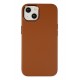 Newface iPhone 14 Plus Kılıf Asya Deri Silikon - Kahverengi Newface iPhone 14 Plus Kılıf Asya Deri Silikon - Kahverengi