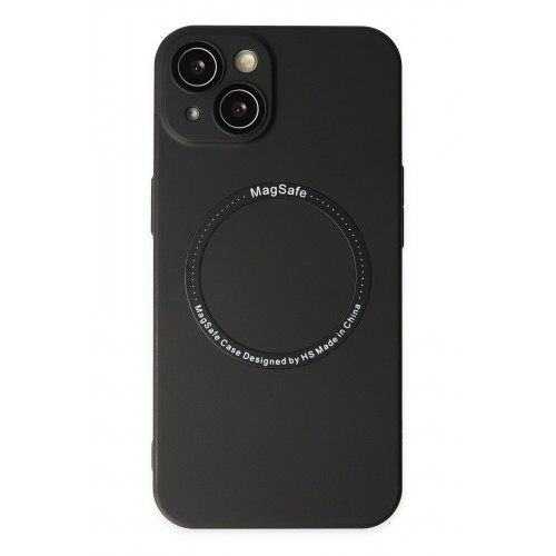 Newface iPhone 14 Kılıf Jack Magneticsafe Lens Silikon - Siyah