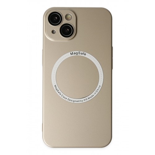 Newface iPhone 14 Plus Kılıf Jack Magneticsafe Lens Silikon - Gold