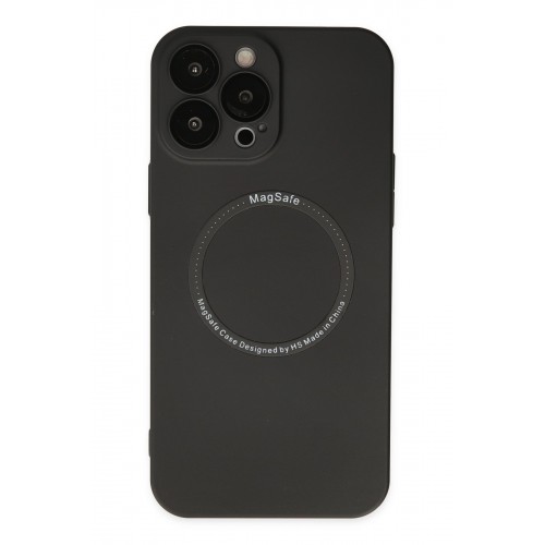 Newface iPhone 14 Pro Kılıf Jack Magneticsafe Lens Silikon - Siyah