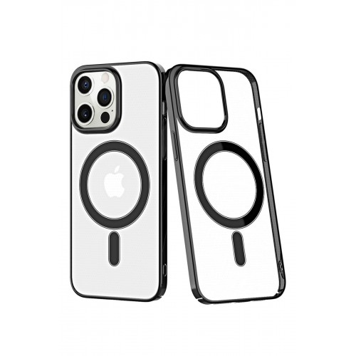Newface iPhone 12 Pro Max Kılıf Element Magneticsafe Sert Kapak - Siyah Newface iPhone 12 Pro Max Kılıf Element Magneticsafe Sert Kapak - Siyah