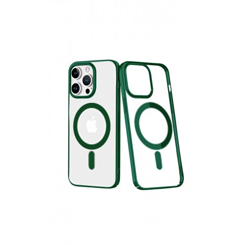 Newface iPhone 14 Pro Kılıf Element Magneticsafe Sert Kapak - Köknar Yeşili Newface iPhone 14 Pro Kılıf Element Magneticsafe Sert Kapak - Köknar Yeşili