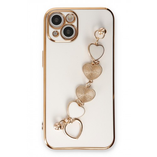 Newface iPhone 14 Kılıf Esila Silikon - Beyaz Newface iPhone 14 Kılıf Esila Silikon - Beyaz