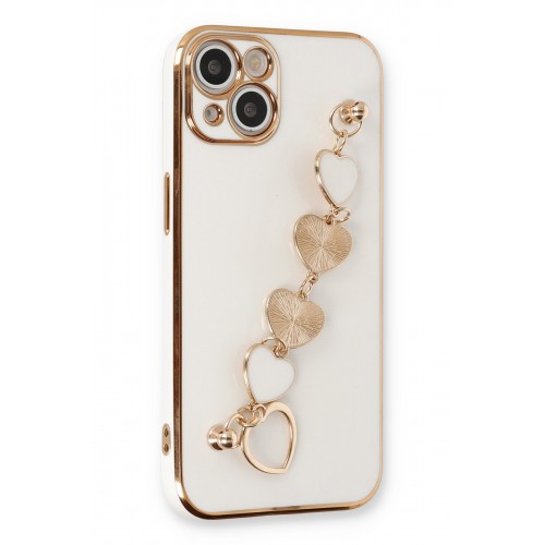 Newface iPhone 14 Plus Kılıf Esila Silikon - Beyaz
