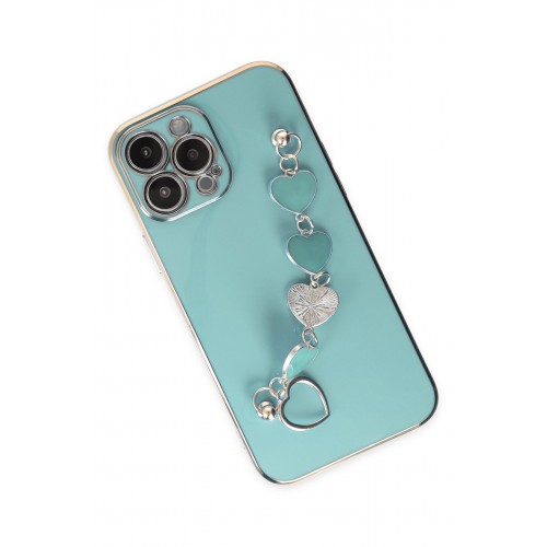 Newface iPhone 13 Pro Max Kılıf Esila Silikon - Su Yeşili Newface iPhone 13 Pro Max Kılıf Esila Silikon - Su Yeşili