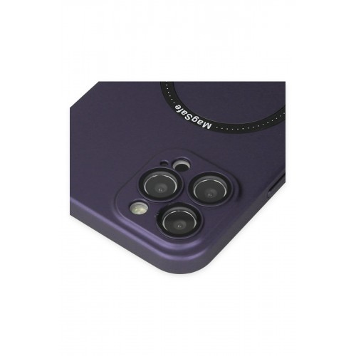 Newface iPhone 12 Pro Kılıf Jack Magneticsafe Lens Silikon - Mor Newface iPhone 12 Pro Kılıf Jack Magneticsafe Lens Silikon - Mor