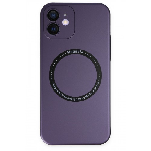 Newface iPhone 12 Kılıf Jack Magneticsafe Lens Silikon - Mor Newface iPhone 12 Kılıf Jack Magneticsafe Lens Silikon - Mor