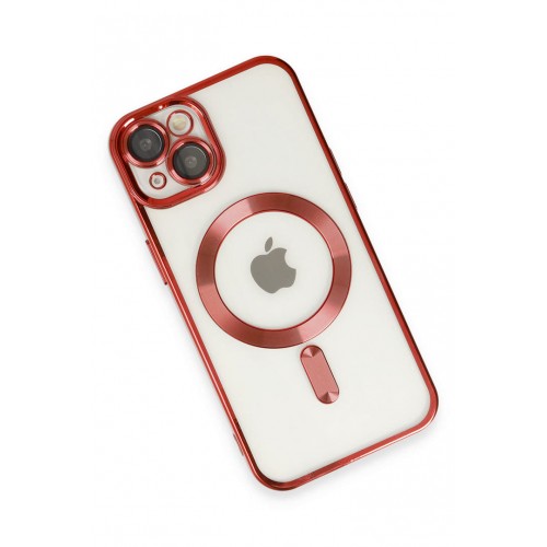 Newface iPhone 14 Kılıf Kross Magneticsafe Kapak - Kırmızı Newface iPhone 14 Kılıf Kross Magneticsafe Kapak - Kırmızı