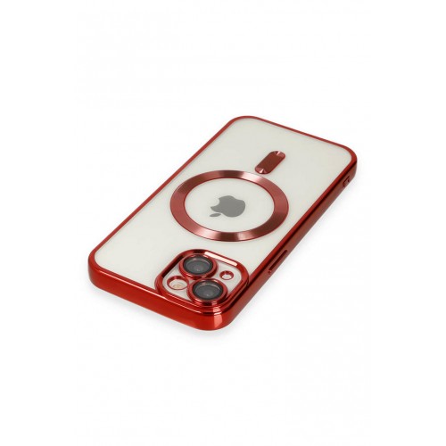 Newface iPhone 14 Kılıf Kross Magneticsafe Kapak - Kırmızı Newface iPhone 14 Kılıf Kross Magneticsafe Kapak - Kırmızı