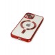 Newface iPhone 14 Kılıf Kross Magneticsafe Kapak - Kırmızı