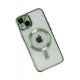Newface iPhone 14 Plus Kılıf Kross Magneticsafe Kapak - Koyu Yeşil