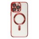 Newface iPhone 14 Pro Kılıf Kross Magneticsafe Kapak - Kırmızı
