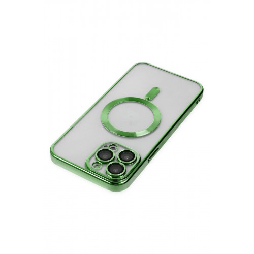 Newface iPhone 14 Pro Kılıf Kross Magneticsafe Kapak - Koyu Yeşil Newface iPhone 14 Pro Kılıf Kross Magneticsafe Kapak - Koyu Yeşil