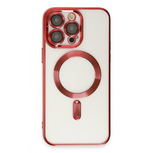 Newface iPhone 14 Pro Max Kılıf Kross Magneticsafe Kapak - Kırmızı