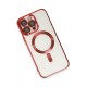 Newface iPhone 14 Pro Max Kılıf Kross Magneticsafe Kapak - Kırmızı
