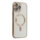 Newface iPhone 14 Pro Max Kılıf Kross Magneticsafe Kapak - Gold