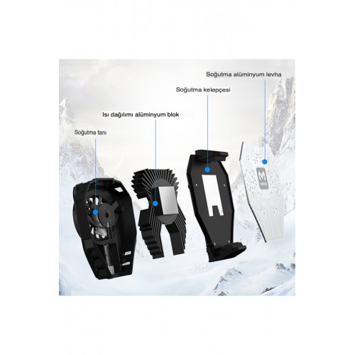Newface DL06 Radyatör Telefon Soğutucu Fan Newface DL06 Radyatör Telefon Soğutucu Fan