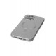 Newface iPhone 12 Pro Max Kılıf Moshi Lens Magneticsafe Silikon - Gümüş