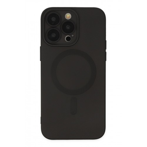 Newface iPhone 13 Pro Kılıf Moshi Lens Magneticsafe Silikon - Siyah