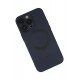 Newface iPhone 13 Pro Max Kılıf Moshi Lens Magneticsafe Silikon - Lacivert