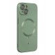 Newface iPhone 14 Plus Kılıf Moshi Lens Magneticsafe Silikon - Yeşil