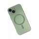 Newface iPhone 14 Plus Kılıf Moshi Lens Magneticsafe Silikon - Yeşil