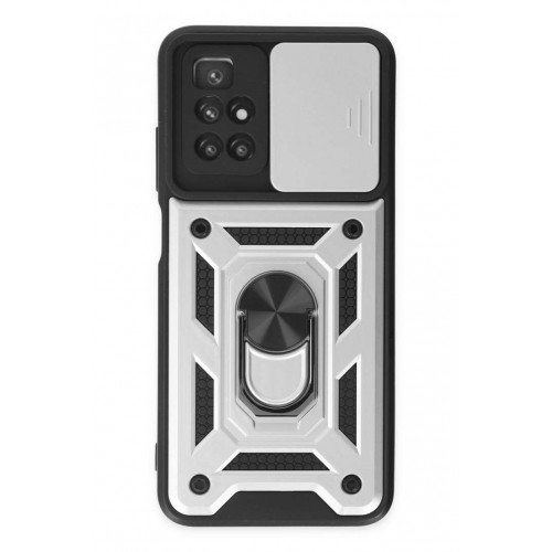 Newface Xiaomi Redmi 10 Kılıf Pars Lens Yüzüklü Silikon - Gümüş Newface Xiaomi Redmi 10 Kılıf Pars Lens Yüzüklü Silikon - Gümüş