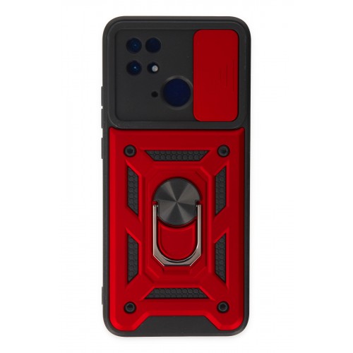 Newface Xiaomi Redmi 10C Kılıf Pars Lens Yüzüklü Silikon - Kırmızı Newface Xiaomi Redmi 10C Kılıf Pars Lens Yüzüklü Silikon - Kırmızı