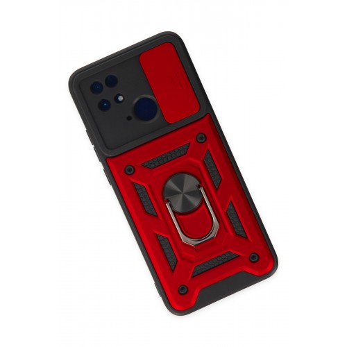 Newface Xiaomi Redmi 10C Kılıf Pars Lens Yüzüklü Silikon - Kırmızı Newface Xiaomi Redmi 10C Kılıf Pars Lens Yüzüklü Silikon - Kırmızı