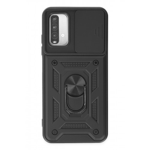 Newface Xiaomi Redmi Note 9 4G Kılıf Pars Lens Yüzüklü Silikon - Siyah Newface Xiaomi Redmi Note 9 4G Kılıf Pars Lens Yüzüklü Silikon - Siyah