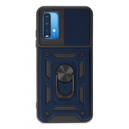 Newface Xiaomi Redmi Note 9 4G Kılıf Pars Lens Yüzüklü Silikon - Lacivert Newface Xiaomi Redmi Note 9 4G Kılıf Pars Lens Yüzüklü Silikon - Lacivert