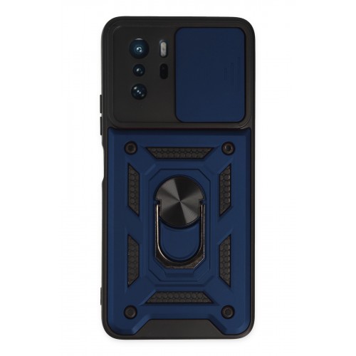 Newface Xiaomi Poco X3 GT Kılıf Pars Lens Yüzüklü Silikon - Lacivert Newface Xiaomi Poco X3 GT Kılıf Pars Lens Yüzüklü Silikon - Lacivert