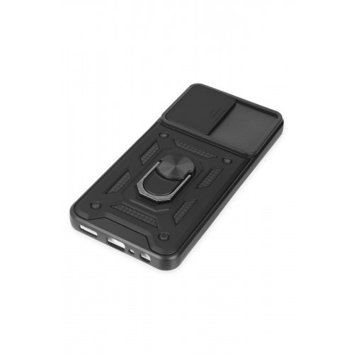 Newface Samsung Galaxy A04S Kılıf Pars Lens Yüzüklü Silikon - Siyah Newface Samsung Galaxy A04S Kılıf Pars Lens Yüzüklü Silikon - Siyah