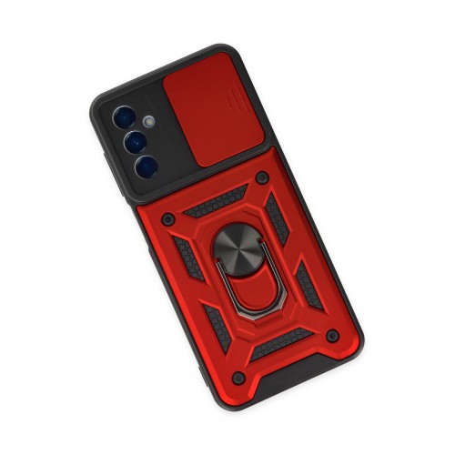 Newface Samsung Galaxy A04S Kılıf Pars Lens Yüzüklü Silikon - Kırmızı Newface Samsung Galaxy A04S Kılıf Pars Lens Yüzüklü Silikon - Kırmızı