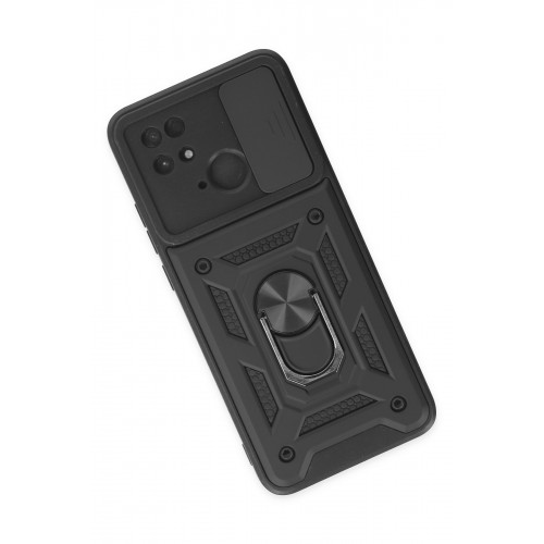 Newface Xiaomi Poco C40 Kılıf Pars Lens Yüzüklü Silikon - Siyah Newface Xiaomi Poco C40 Kılıf Pars Lens Yüzüklü Silikon - Siyah
