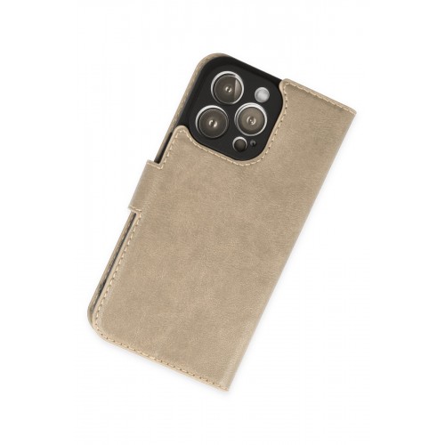 Newface iPhone 14 Pro Kılıf Trend S Plus Kapaklı Kılıf - Gold Newface iPhone 14 Pro Kılıf Trend S Plus Kapaklı Kılıf - Gold