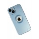 Newface iPhone 14 Plus Kılıf Vamos Lens Silikon - Mavi