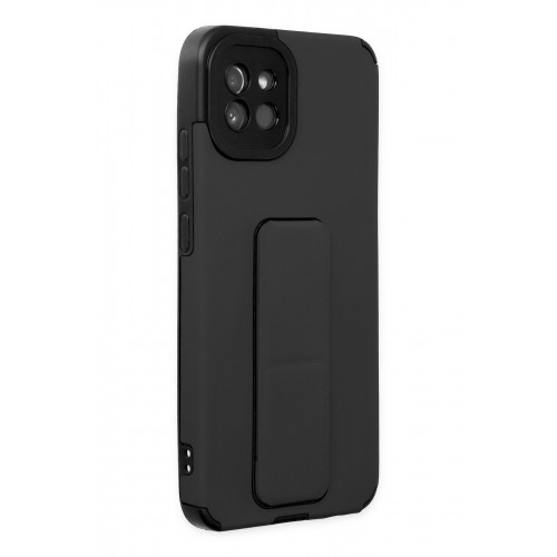Newface Samsung Galaxy A03 Kılıf Mega Standlı Silikon - Siyah Newface Samsung Galaxy A03 Kılıf Mega Standlı Silikon - Siyah