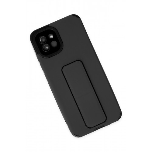 Newface Samsung Galaxy A03 Kılıf Mega Standlı Silikon - Siyah Newface Samsung Galaxy A03 Kılıf Mega Standlı Silikon - Siyah
